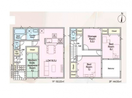 �@�Ԏ��`Floor plan�`�@�}�ʂƈقȂ�ꍇ�͌�����D��v���܂��B