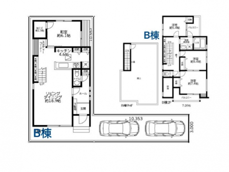 �@�Ԏ��`Floor plan�`�@�}�ʂƈقȂ�ꍇ�͌�����D��v���܂��B