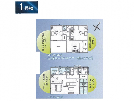 �@�Ԏ�聟�P�������`Floor plan�`�@�}�ʂƈقȂ�ꍇ�͌�����D��v���܂��B
