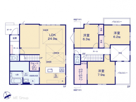 �@�Ԏ��`Floor plan�`�@�}�ʂƈقȂ�ꍇ�͌�����D��