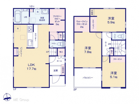 �@�Ԏ�聟�R�������`Floor plan�`�@�}�ʂƈقȂ�ꍇ�͌�����D��