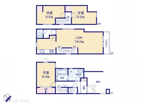 �@�Ԏ�聟�P�������`Floor plan�`�@�}�ʂƈقȂ�ꍇ�͌�����D��v���܂��B