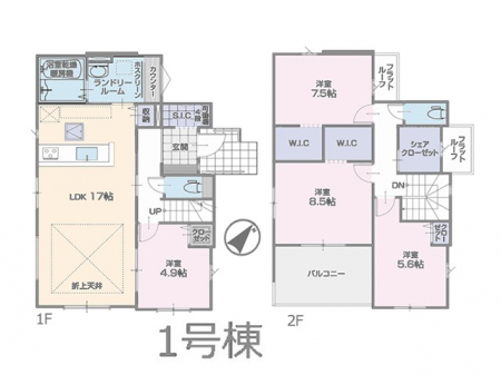 �@�Ԏ�聟1�������`Floor plan�`�}�ʂƈقȂ�ꍇ�͌�����D��  