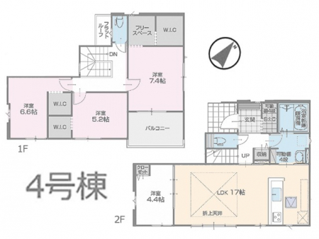 �@�Ԏ�聟4�������`Floor plan�`�}�ʂƈقȂ�ꍇ�͌�����D��  
