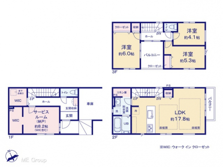�@�Ԏ�聟�Q�������`Floor plan�`�@�}�ʂƈقȂ�ꍇ�͌�����D��