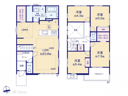 �@�Ԏ��`Floor plan�`�@�}�ʂƈقȂ�ꍇ�͌�����D��