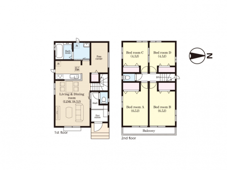 �@�Ԏ�聟B�������`Floor plan�`�@�}�ʂƈقȂ�ꍇ�͌�����D��v���܂��B