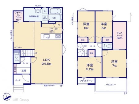 �@�Ԏ�聟�P�������`Floor plan�`�@�}�ʂƈقȂ�ꍇ�͌�����D��