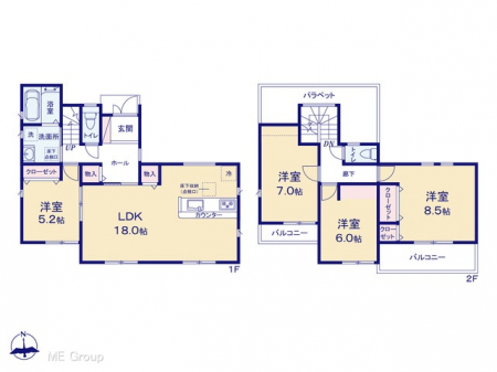 �@�Ԏ��`Floor plan�`�@�}�ʂƈقȂ�ꍇ�͌�����D��