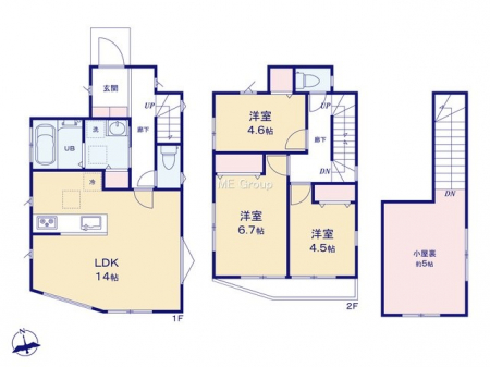 �@�Ԏ��`Floor plan�`�@�}�ʂƈقȂ�ꍇ�͌�����D��v���܂��B