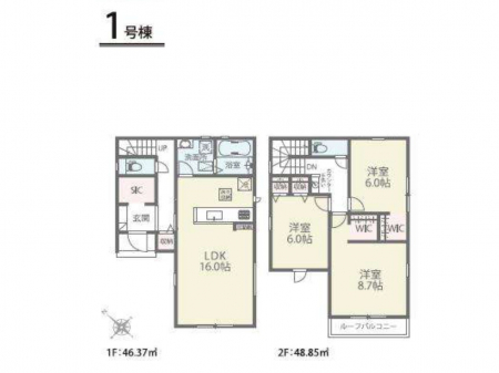 �@�Ԏ�聟�P�������`Floor plan�`�@�}�ʂƈقȂ�ꍇ�͌�����D��v���܂��B