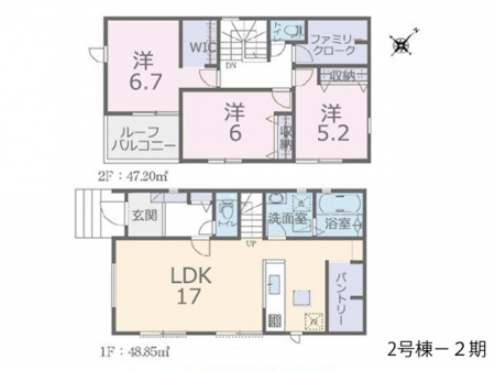�@�Ԏ�聟2-2�������`Floor plan�`�@�}�ʂƈقȂ�ꍇ�͌�����D��v���܂��B
