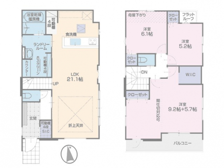 �@�Ԏ��`Floor plan�`�}�ʂƈقȂ�ꍇ�͌�����D��  