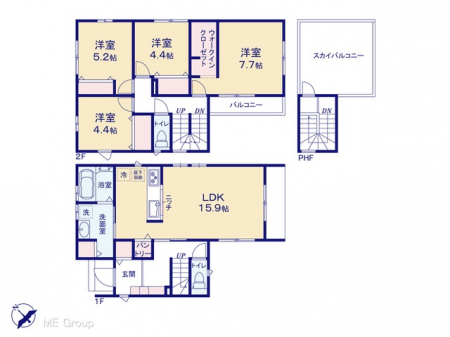 �@�Ԏ�聟No.1���`Floor plan�`�@�}�ʂƈقȂ�ꍇ�͌�����D��
