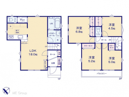 �@�Ԏ��`Floor plan�`�@�}�ʂƈقȂ�ꍇ�͌�����D��v���܂��B