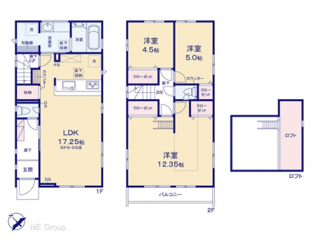 �@�Ԏ��`Floor plan�`�@�}�ʂƈقȂ�ꍇ�͌�����D��