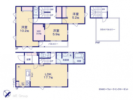 �@�Ԏ�聟No.8���`Floor plan�`�@�}�ʂƈقȂ�ꍇ�͌�����D��