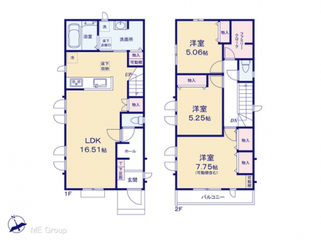 �@�Ԏ��`Floor plan�`�}�ʂƈقȂ�ꍇ�͌�����D��  