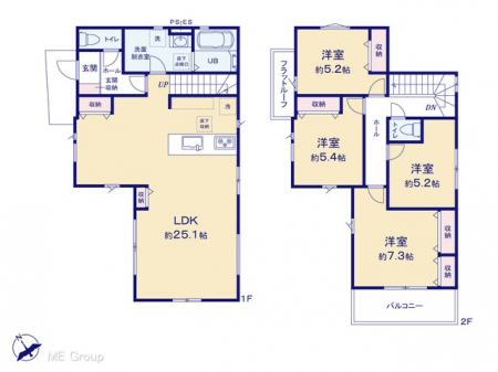 �@�Ԏ�聟�P�������`Floor plan�`�@�}�ʂƈقȂ�ꍇ�͌�����D��