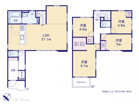 �@�Ԏ�聟�P�������`Floor plan�`�@�}�ʂƈقȂ�ꍇ�͌�����D��