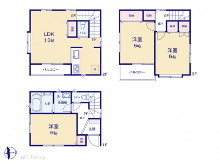 �@�Ԏ��`Floor plan�`�@�}�ʂƈقȂ�ꍇ�͌�����D��
