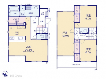 �@�Ԏ�聟�P�������`Floor plan�`�@�}�ʂƈقȂ�ꍇ�͌�����D��