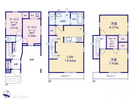 �@�Ԏ��`Floor plan�`�@�}�ʂƈقȂ�ꍇ�͌�����D��