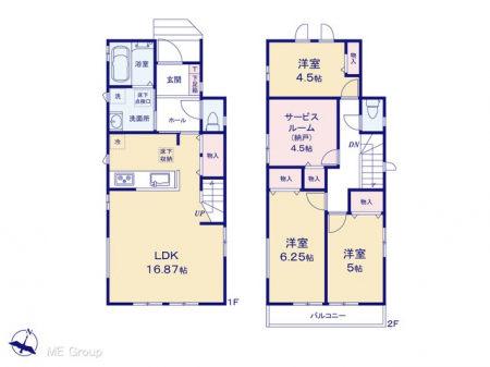 �@�Ԏ��`Floor plan�`�@�}�ʂƈقȂ�ꍇ�͌�����D��v���܂��B