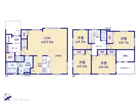 �@�Ԏ��`Floor plan�`�@�}�ʂƈقȂ�ꍇ�͌�����D��