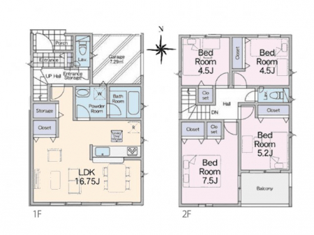 �@�Ԏ��`Floor plan�`�}�ʂƈقȂ�ꍇ�͌�����D��  