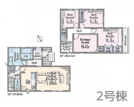 �@�Ԏ�聟�Q�������`Floor plan�`�@�}�ʂƈقȂ�ꍇ�͌�����D��v���܂��B