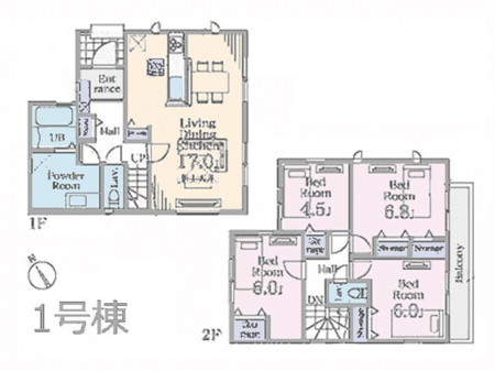 �@�Ԏ�聟�P�������`Floor plan�`�@�}�ʂƈقȂ�ꍇ�͌�����D��v���܂��B