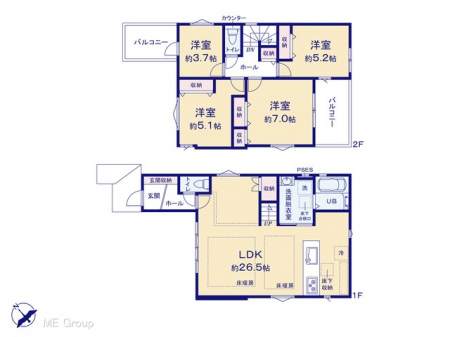 �@�Ԏ�聟2�������`Floor plan�`�}�ʂƈقȂ�ꍇ�͌�����D��  