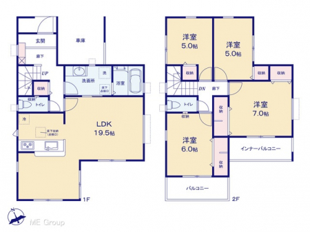 �@�Ԏ�聟�R�������`Floor plan�`�@�}�ʂƈقȂ�ꍇ�͌�����D��