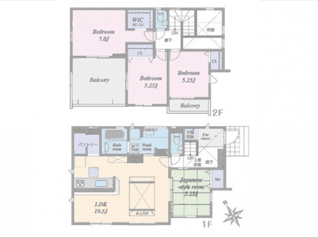 �@�Ԏ��`Floor plan�`�@�}�ʂƈقȂ�ꍇ�͌�����D��v���܂��B