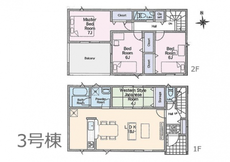 �@�Ԏ�聟�R�������`Floor plan�`�@�}�ʂƈقȂ�ꍇ�͌�����D��v���܂��B
