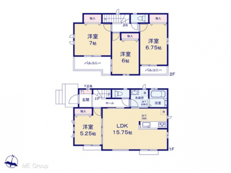 �@�Ԏ��`Floor plan�`�@�}�ʂƈقȂ�ꍇ�͌�����D��