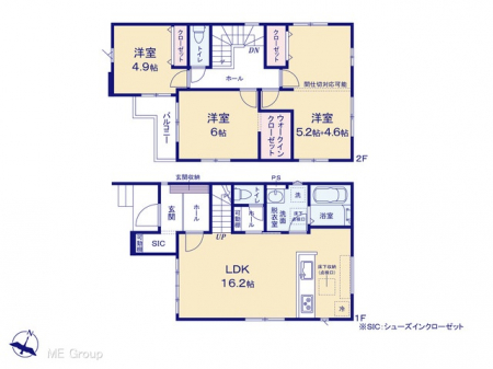 �@�Ԏ��`Floor plan�`�}�ʂƈقȂ�ꍇ�͌�����D��  