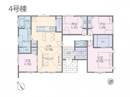 �@�Ԏ�聟4�������`Floor plan�`�}�ʂƈقȂ�ꍇ�͌�����D��  