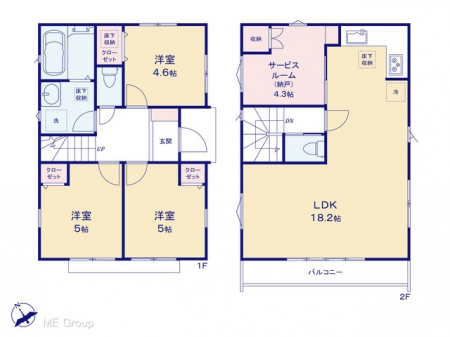 �@�Ԏ��`Floor plan�`�@�}�ʂƈقȂ�ꍇ�͌�����D��