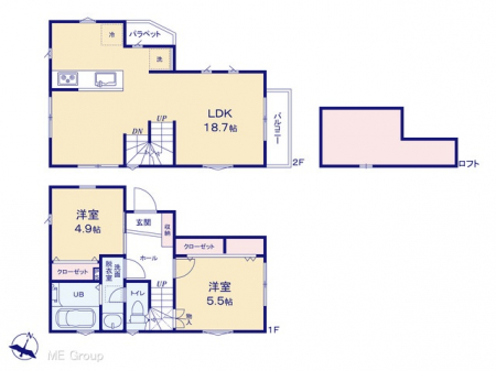�@�Ԏ��`Floor plan�`�@�}�ʂƈقȂ�ꍇ�͌�����D��