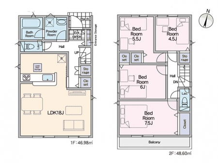 �@�Ԏ�聟�P�������`Floor plan�`�@�}�ʂƈقȂ�ꍇ�͌�����D��v���܂��B