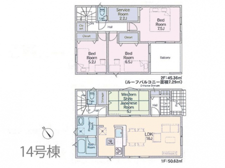 �@�Ԏ�聟14�������`Floor plan�`�}�ʂƈقȂ�ꍇ�͌�����D��    
