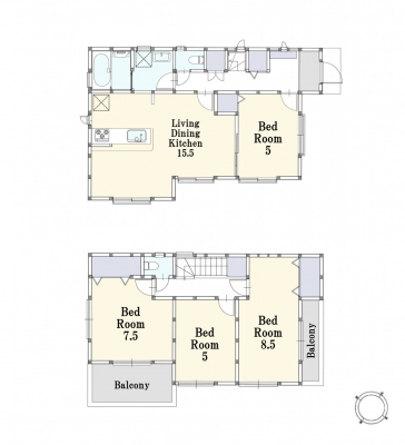 �@�Ԏ��`Floor plan�`�}�ʂƈقȂ�ꍇ�͌�����D��  