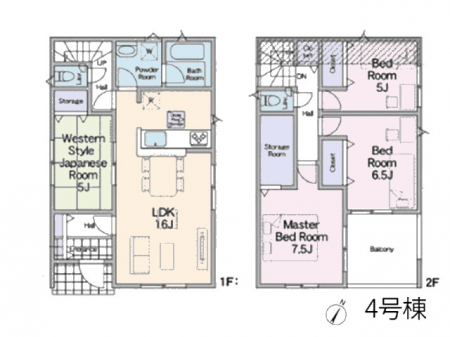 �@�Ԏ�聟4�������`Floor plan�`�}�ʂƈقȂ�ꍇ�͌�����D��  