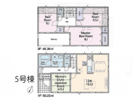�@�Ԏ�聟5�������`Floor plan�`�}�ʂƈقȂ�ꍇ�͌�����D��  