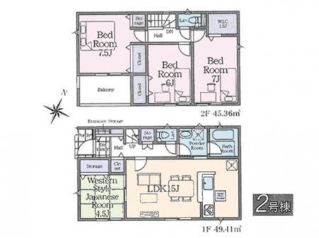 �@�Ԏ�聟2�������`Floor plan�`�}�ʂƈقȂ�ꍇ�͌�����D��  