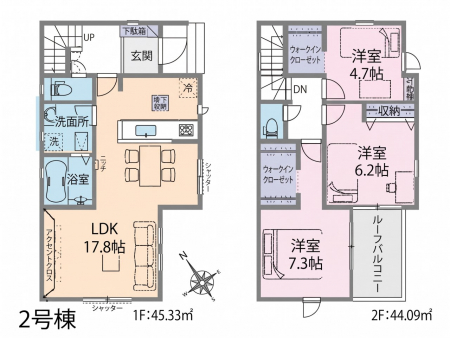�@�Ԏ�聟2�������`Floor plan�`�}�ʂƈقȂ�ꍇ�͌�����D��  