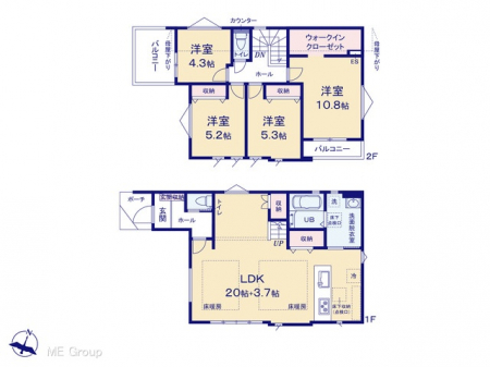 �@�Ԏ��`Floor plan�`�}�ʂƈقȂ�ꍇ�͌�����D��  