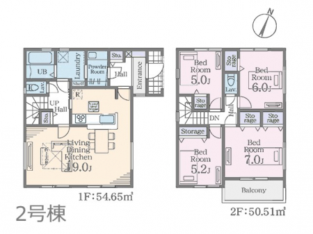 �@�Ԏ�聟2�������`Floor plan�`�}�ʂƈقȂ�ꍇ�͌�����D��  